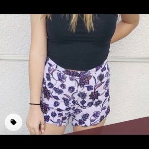 Kendall & Kylie purple floral shorts